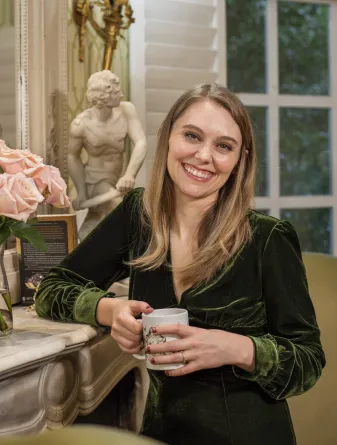 Cassi smiling at the camera