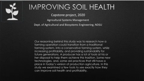 Capstone Projects - Improving Soil Health