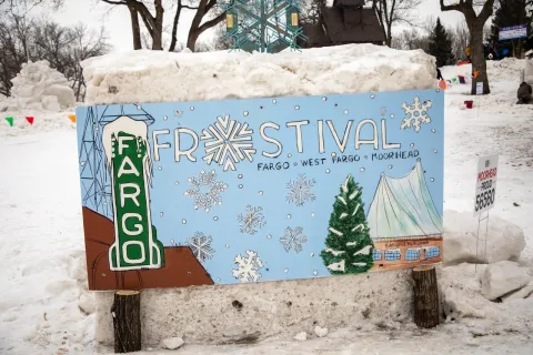 Photo of Frostival sign