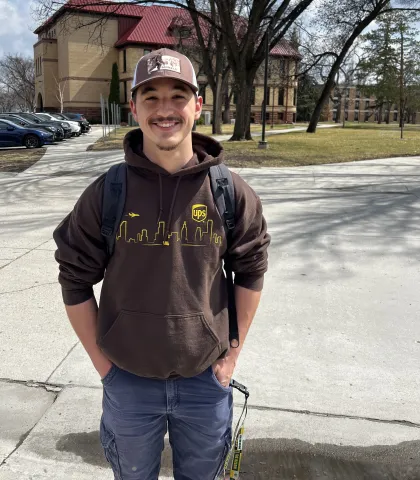 NDSU student Caleb Wagar
