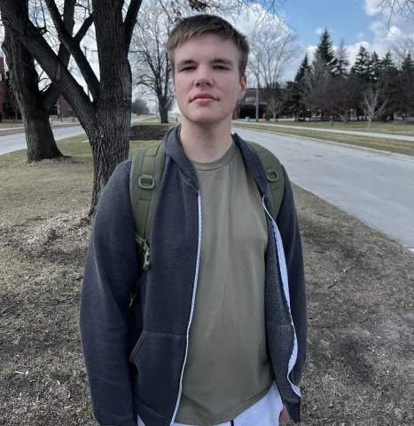 NDSU student Ethan Renwick