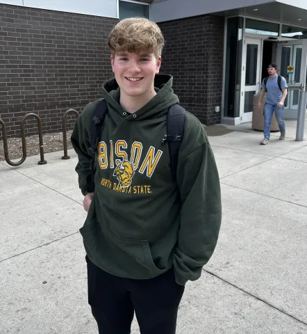 NDSU student Matthew Propeck