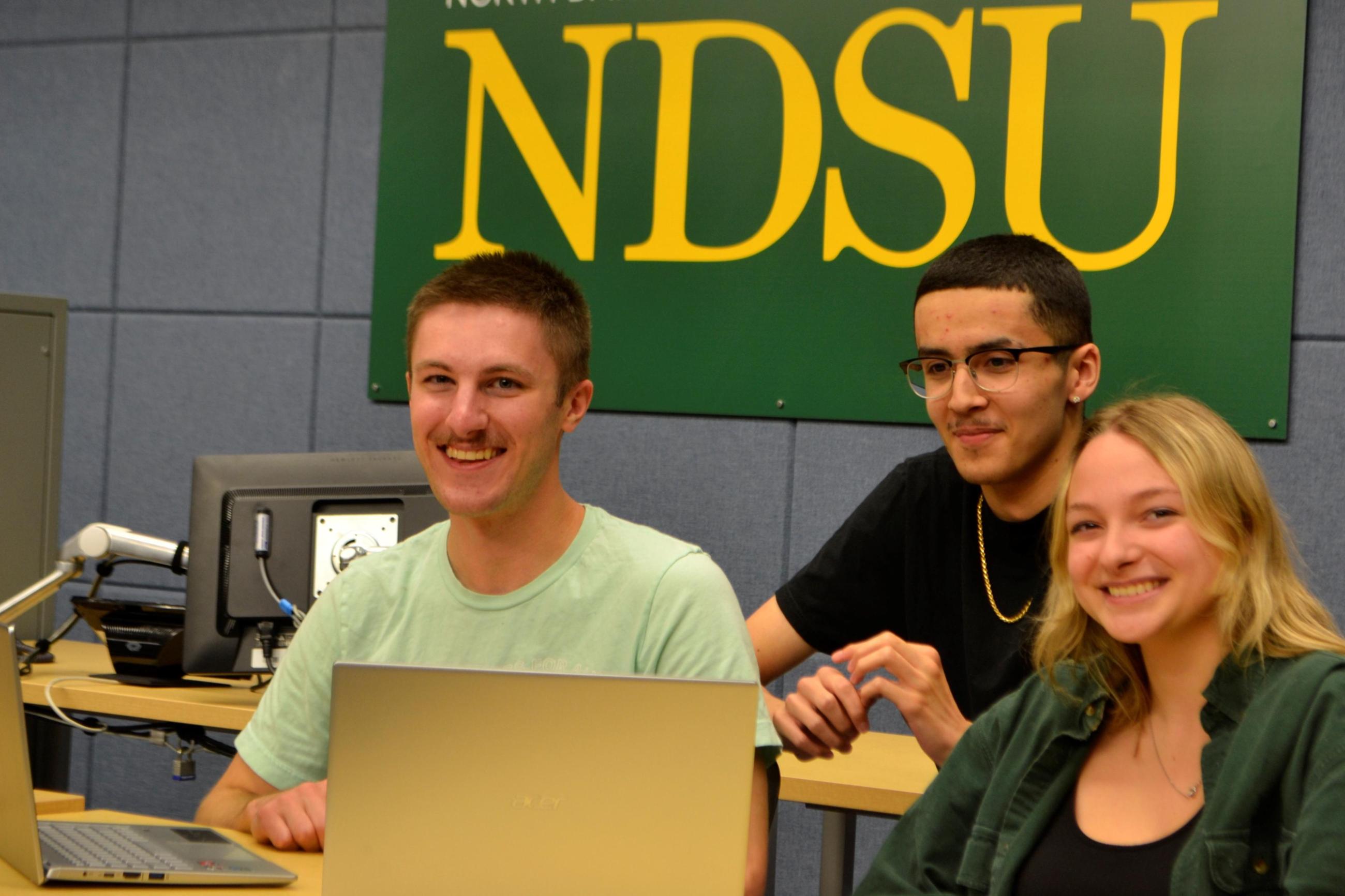 Photo of NDSU computer science students