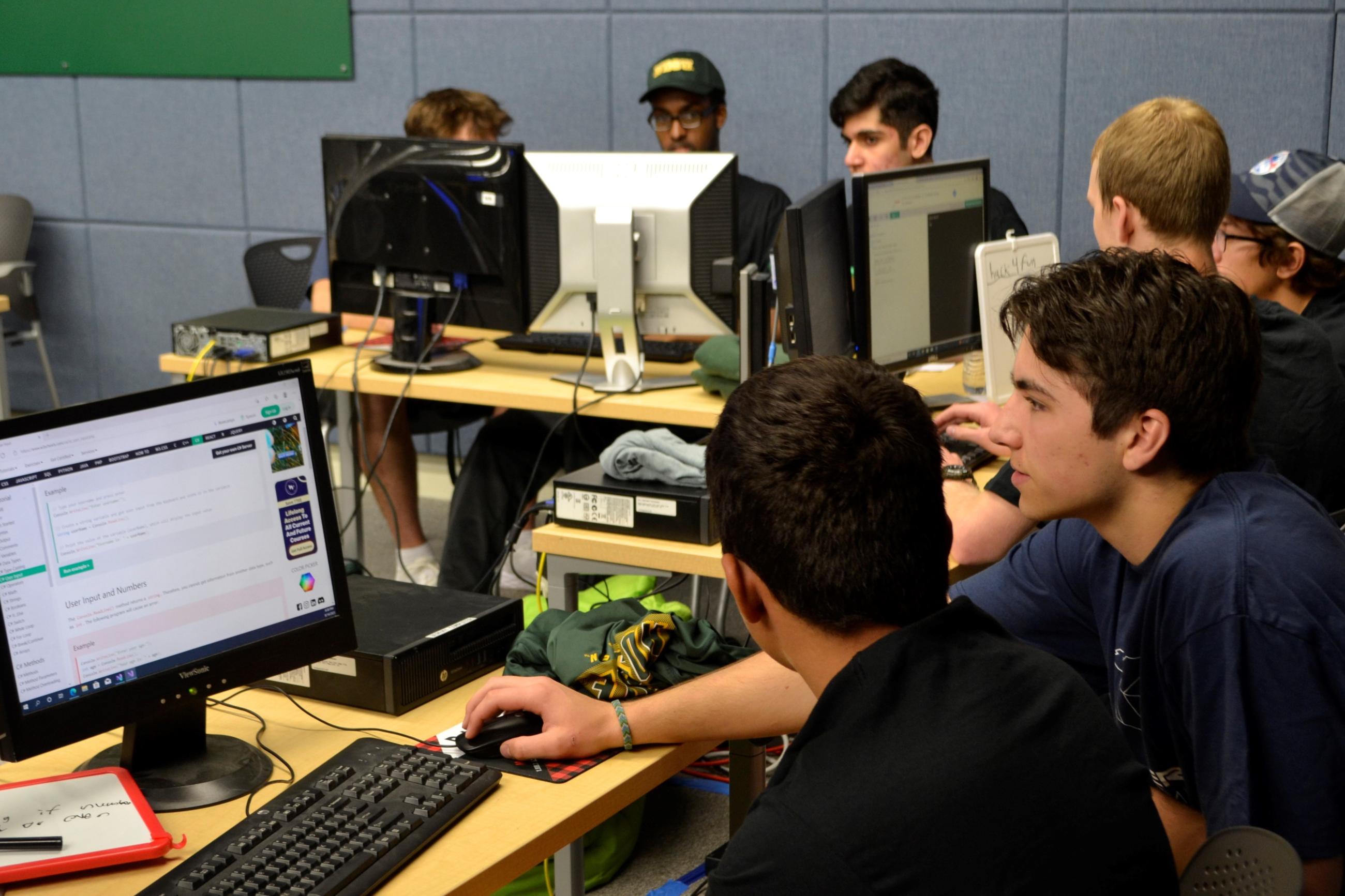 Students participate in an NDSU cybersecurity camp