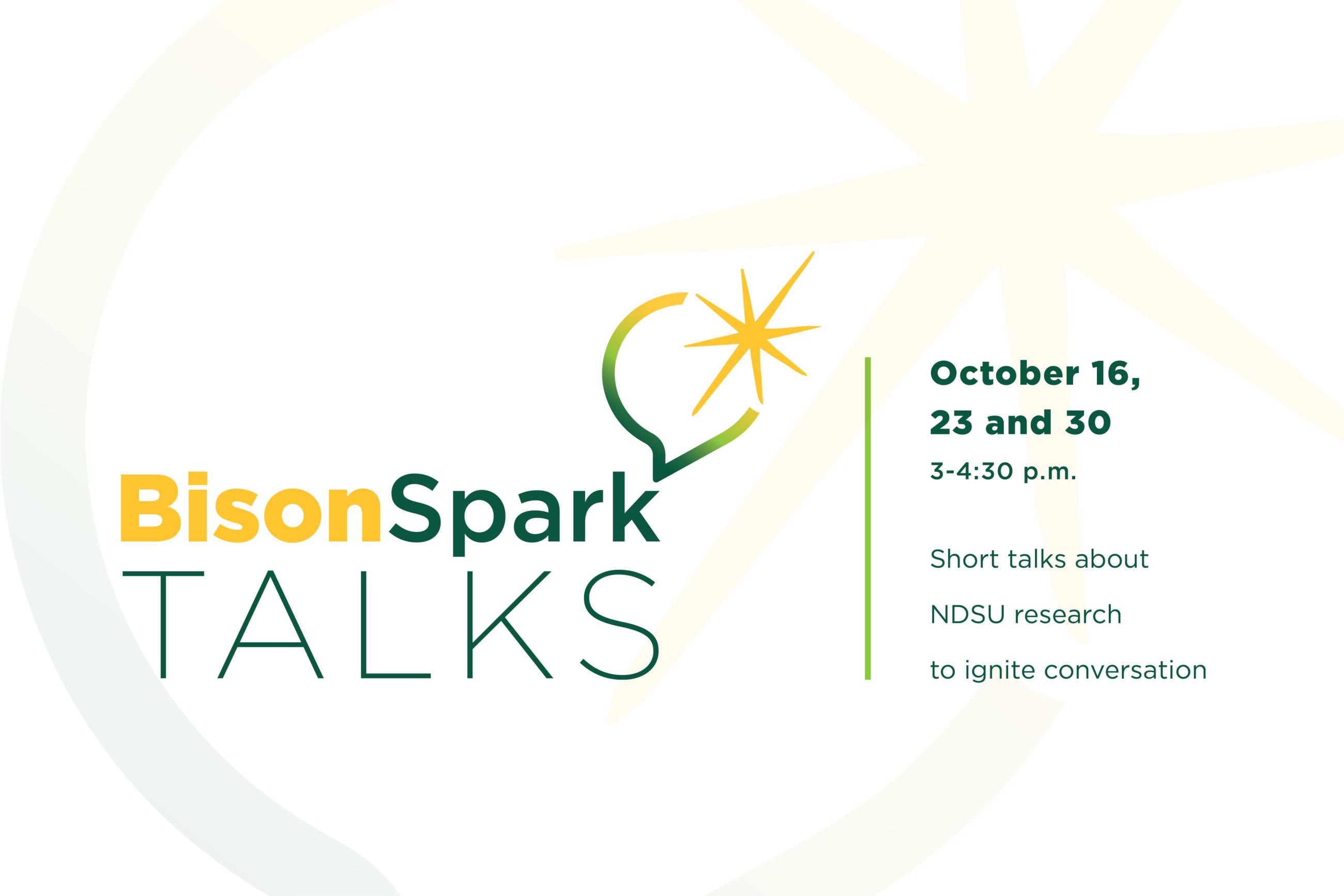 A graphic for BisonSpark Talks