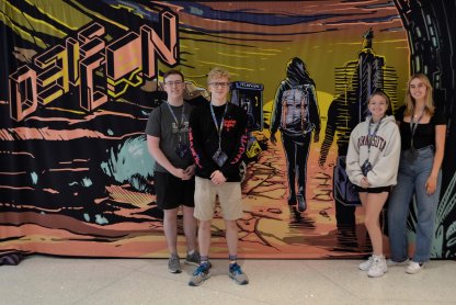 A photo of the NDSU team at DefCon
