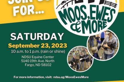Moos, Ewes and More will have a mix of activities including kids’ games and activities, a scavenger hunt and chances to visit the “prize pen.” 