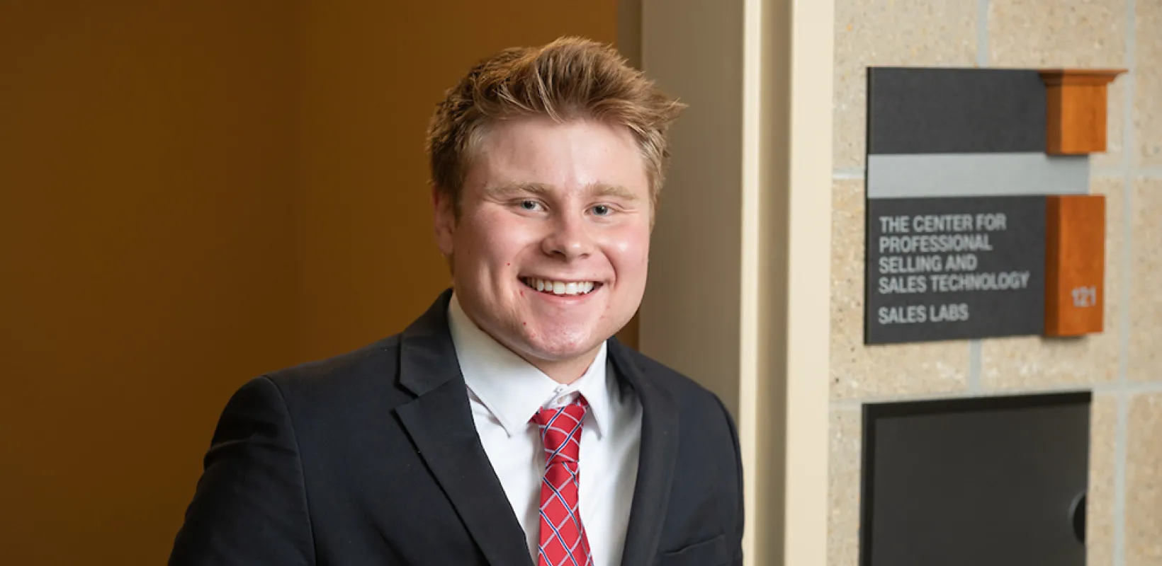 NDSU marketing student Connor Laughridge