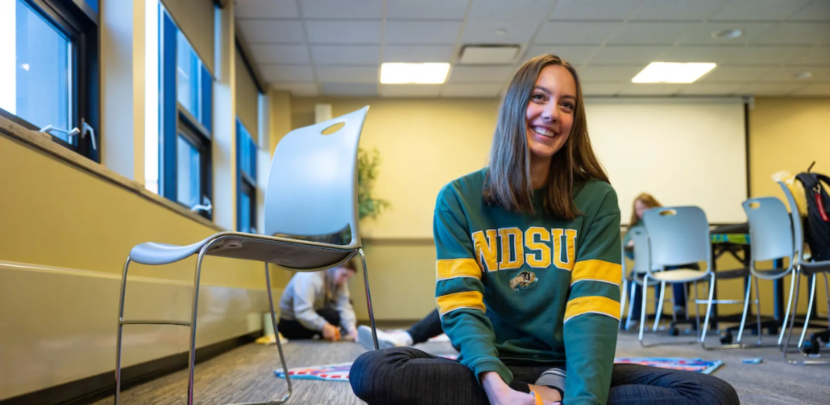 NDSU student Dayton Fiddler