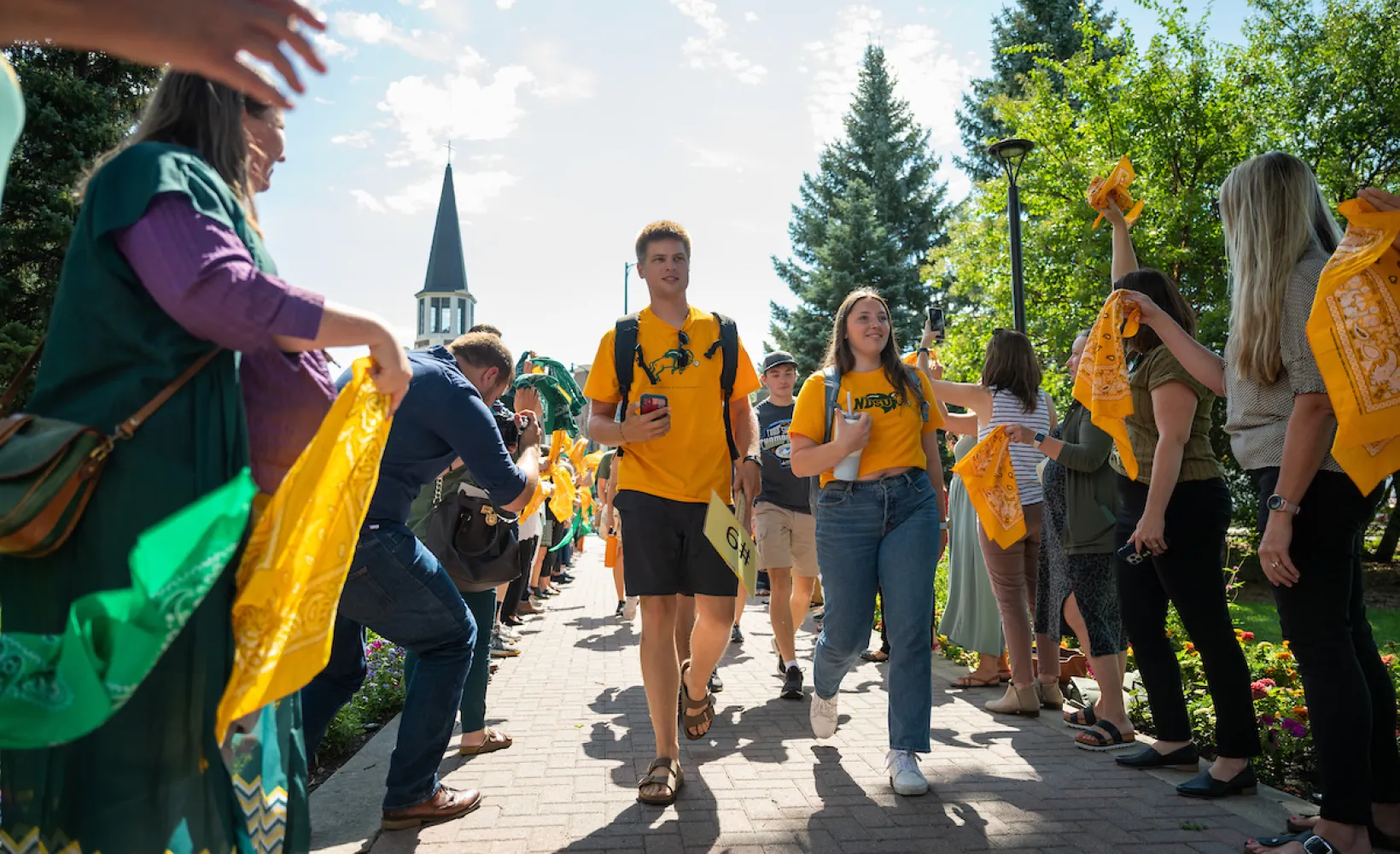 NDSU students during Welcome Week