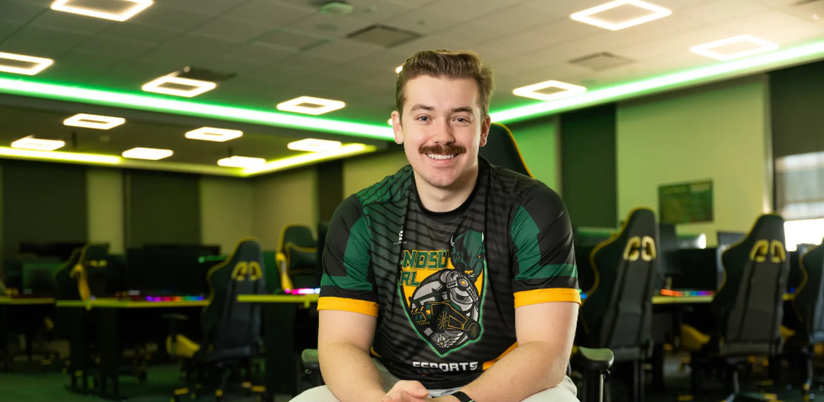 Alex Kotula of NDSU's esports team