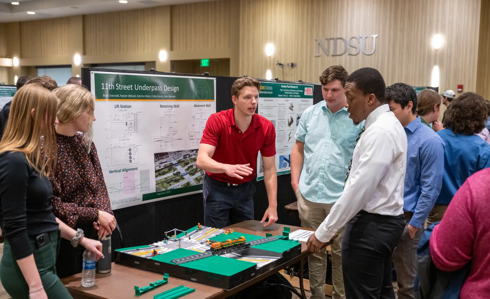 students present their capstone project at the annual senior design expo