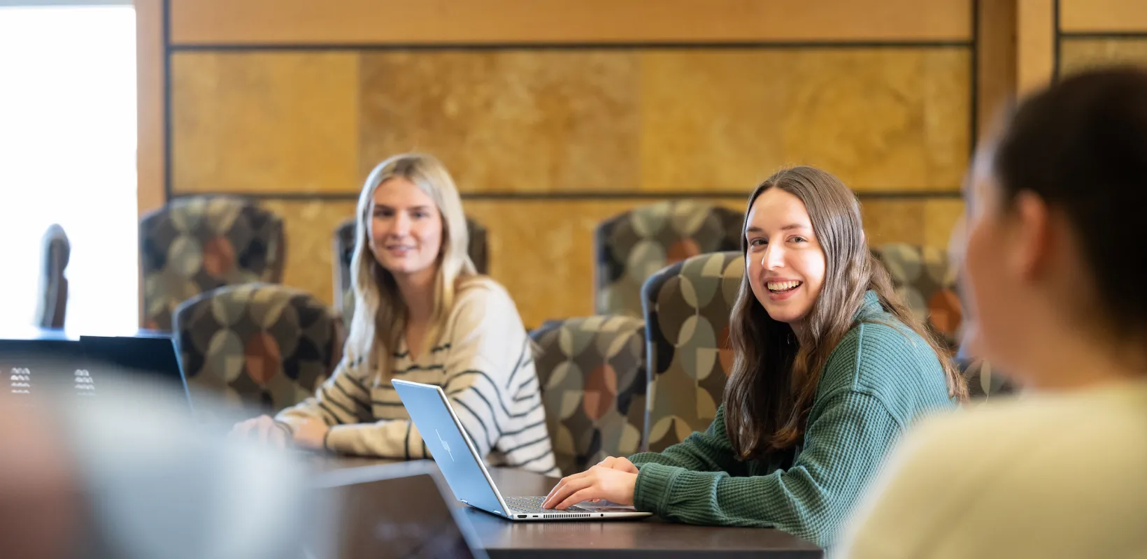 students sitting in a classroom