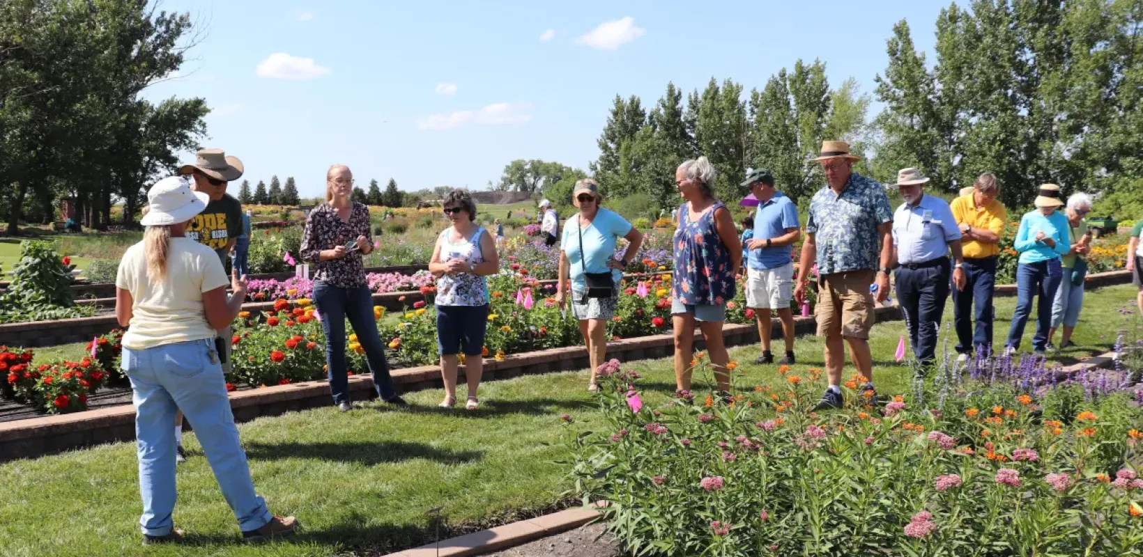 Extension ANR Master Gardener Event with People in Flower Garden