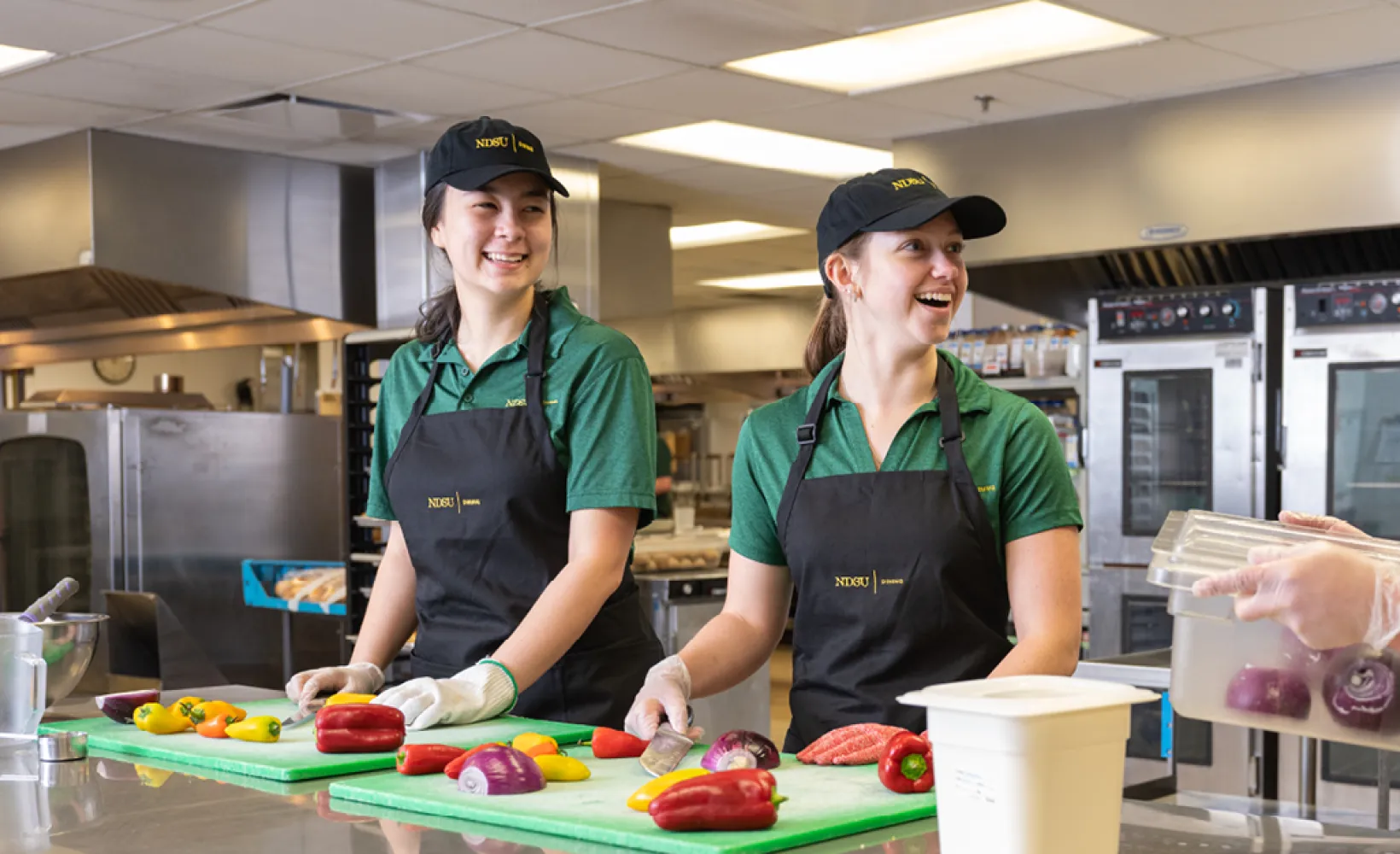 three student employees