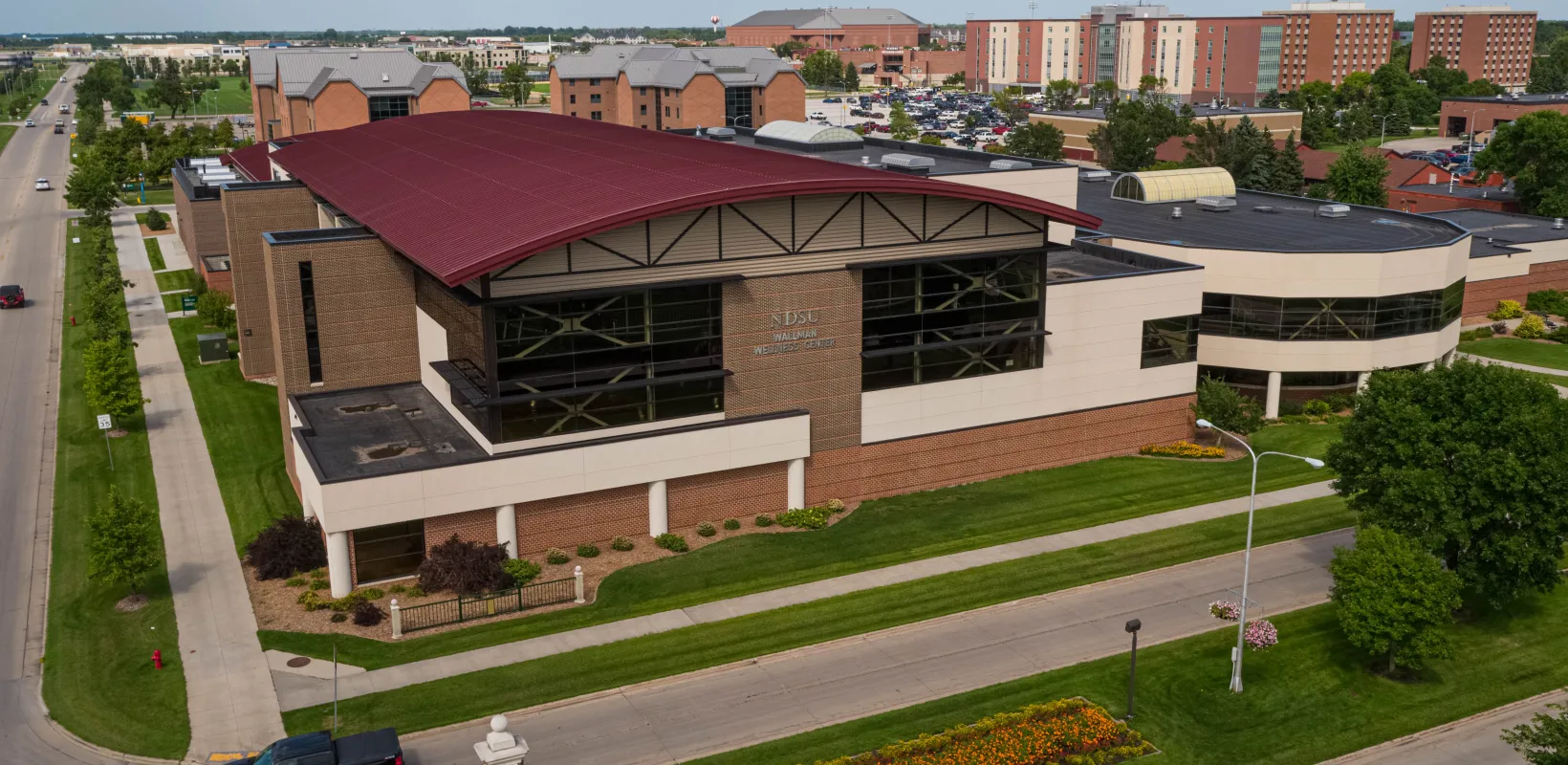 Wellness Center exterior ariel 