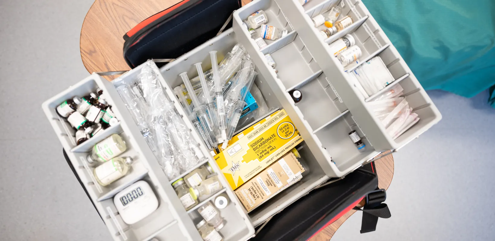 close up of nursing supplies