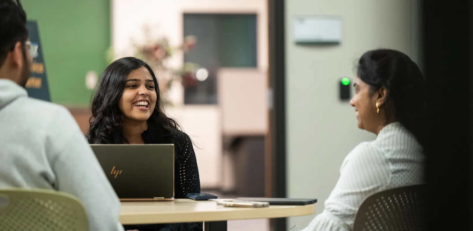 computer science students working on computer