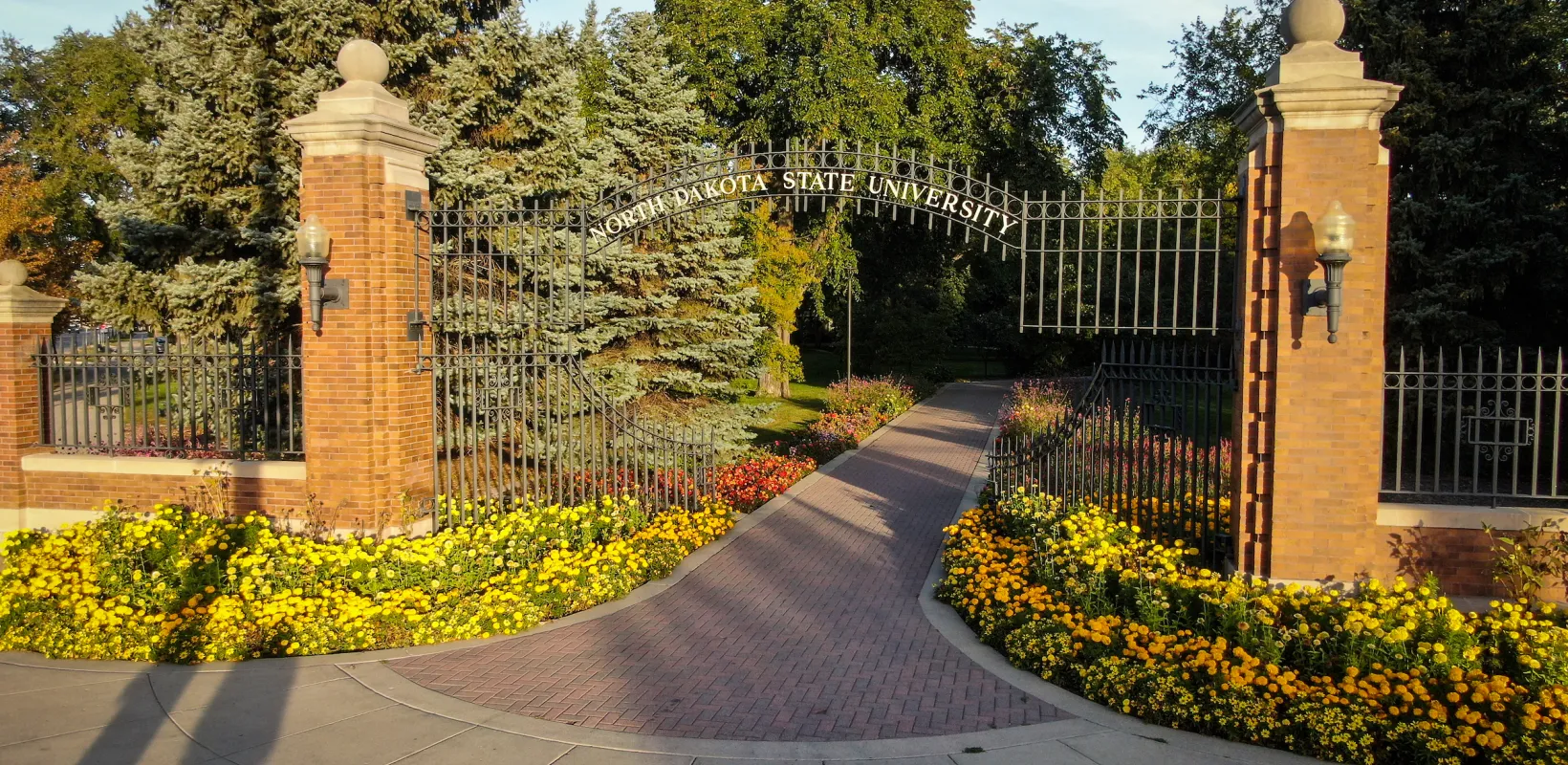 Front gate at NDSU.