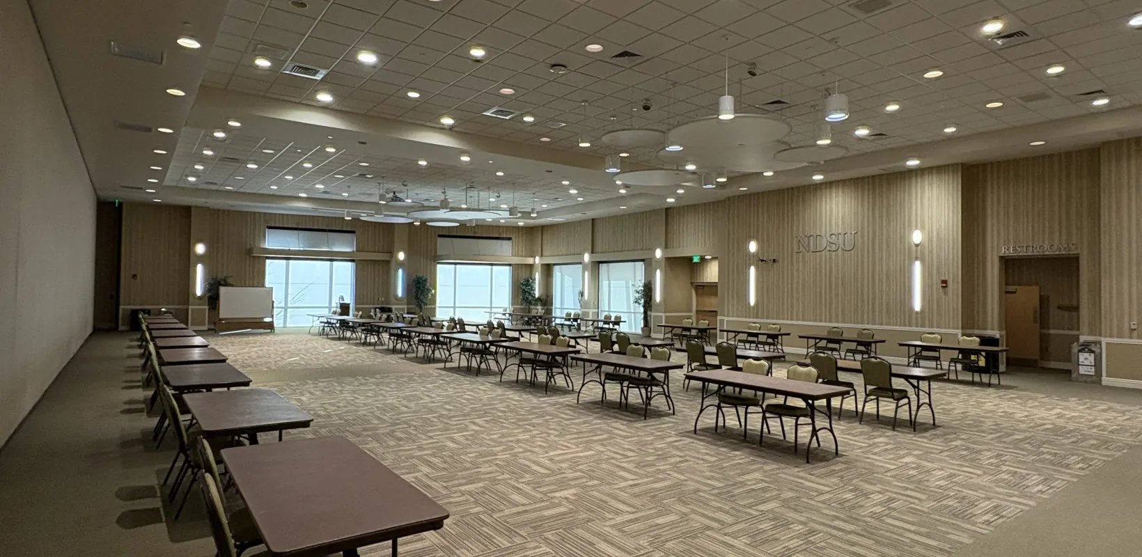 Ballroom B set up as a resource fair