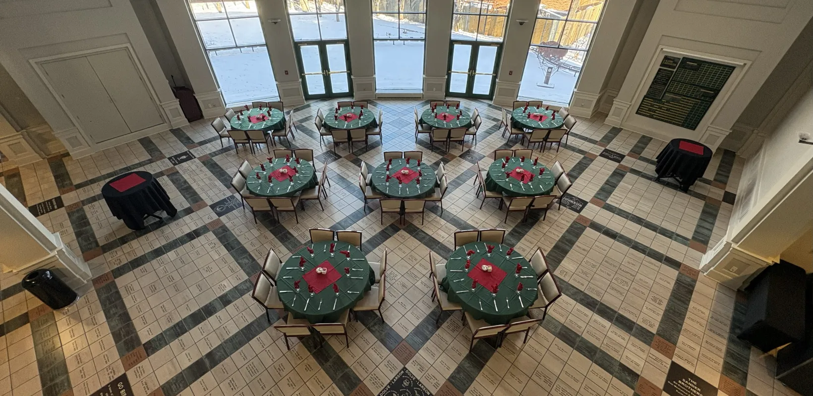 Diederich Atrium overhead banquet