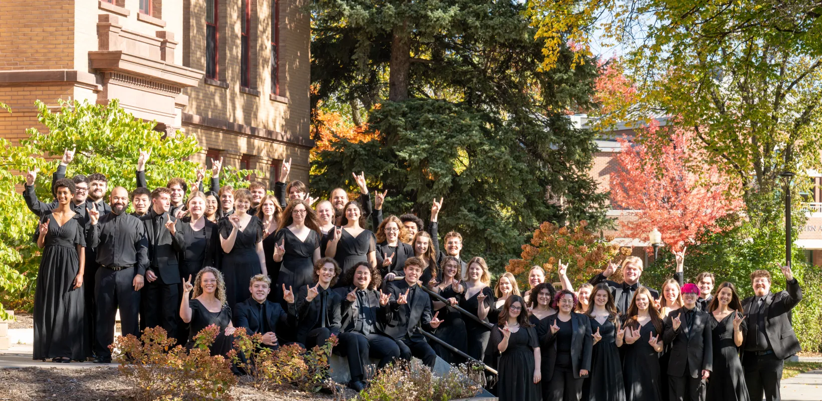 NDSU Concert Choir group photo from Fall 2025