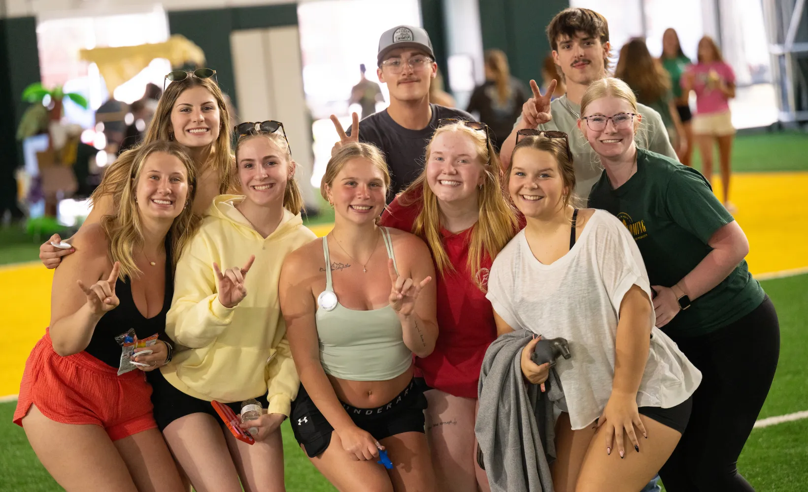 group of students enjoying end of the year bash 