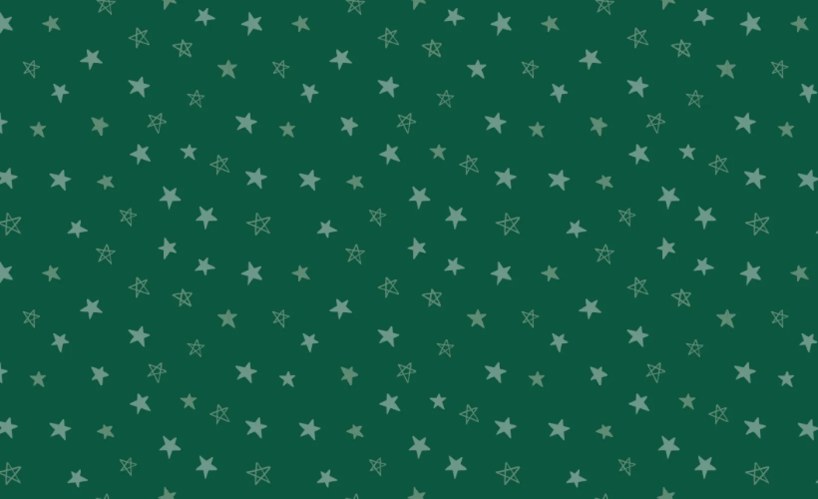 A green background with hand-drawn stars