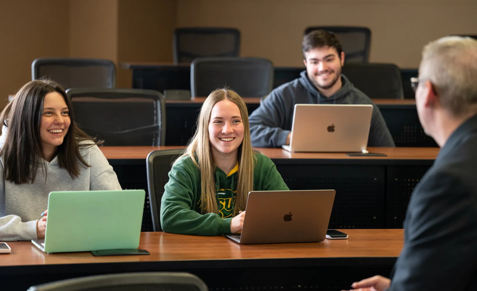 Center leader teaching students