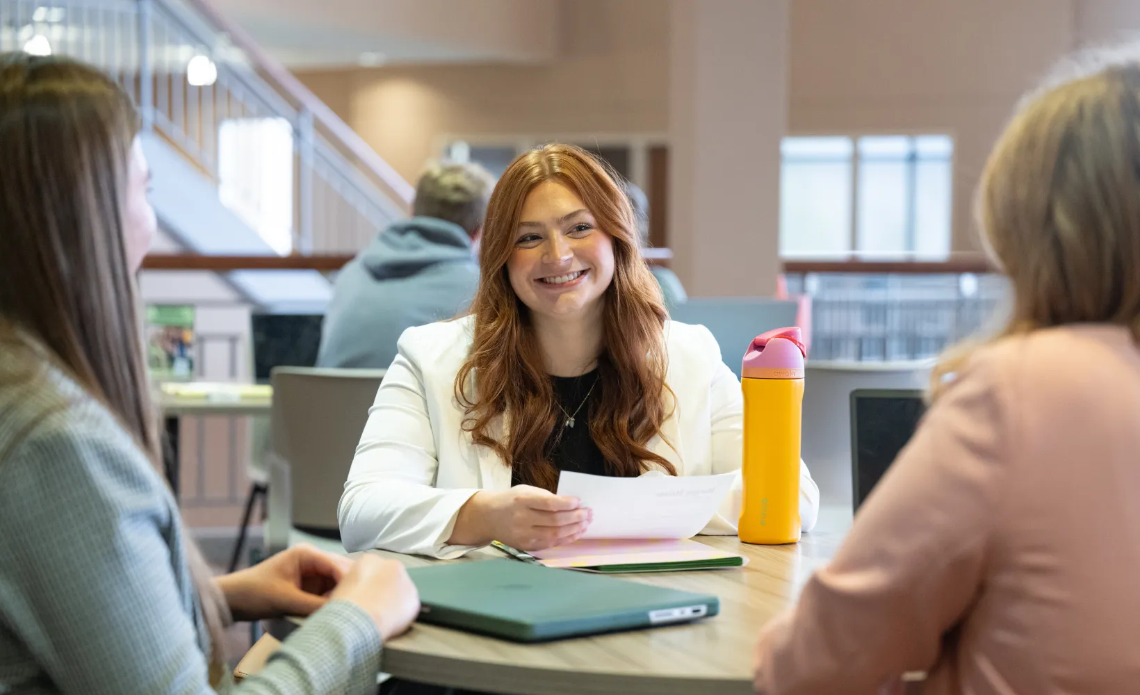 Student in Business Attire in Barry Hall