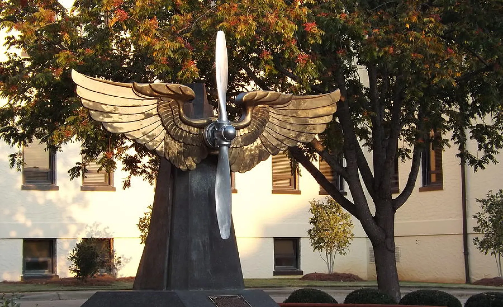 prop and wings statue