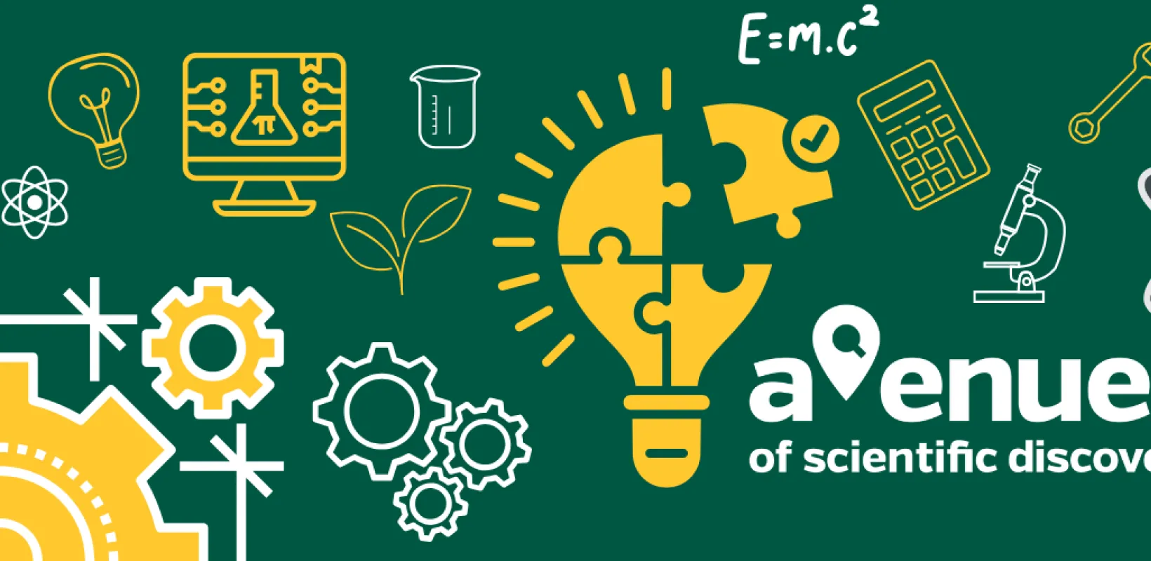 Collage of STEM graphics