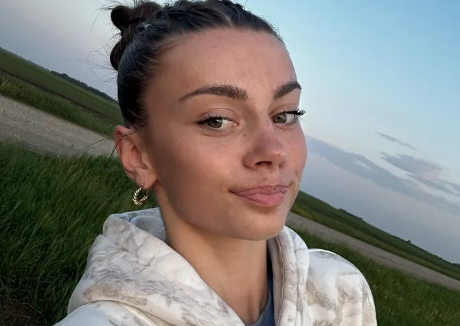 Hannah Johnson smiling at the camera