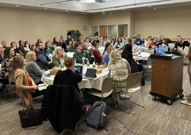 Petry presenting CAP conference