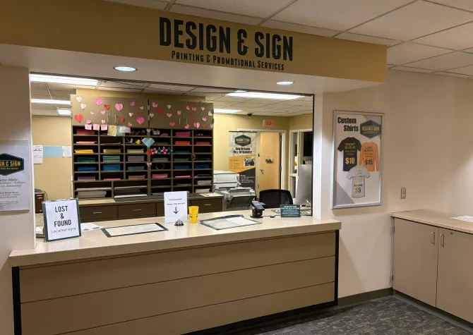 Design and Sign front desk