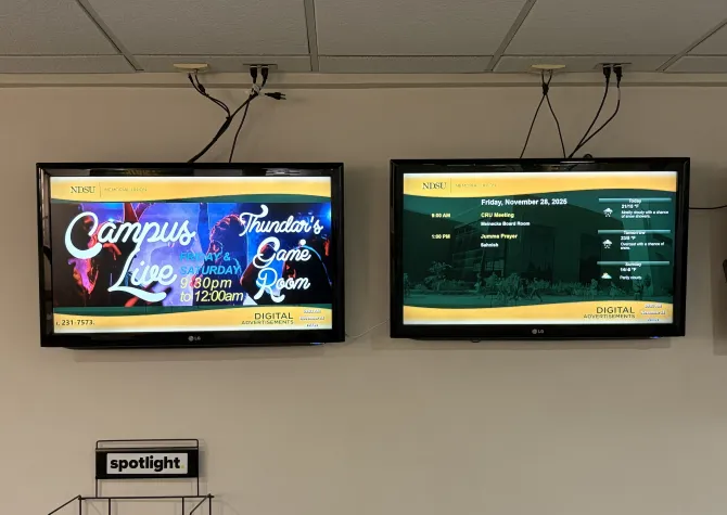 Memorial Union digital signage