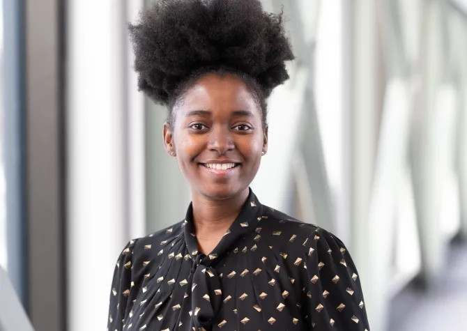 Ritah Namawejje, a doctoral student in plant pathology