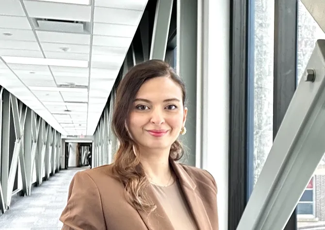 Nastaran Shahzadeh, a doctoral student in coatings and polymeric materials