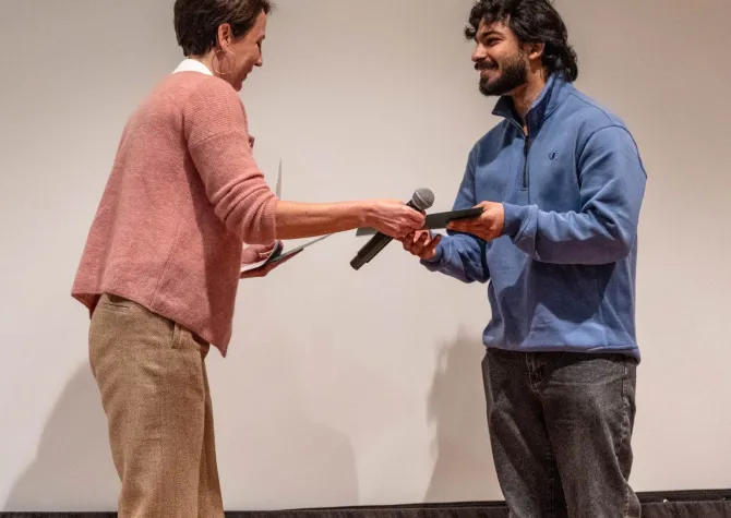 Aditya Goyal 3-minute honor thesis awardee