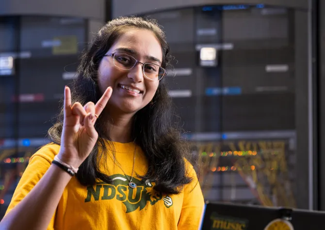 NDSU Computer Science major Pari Narkhede