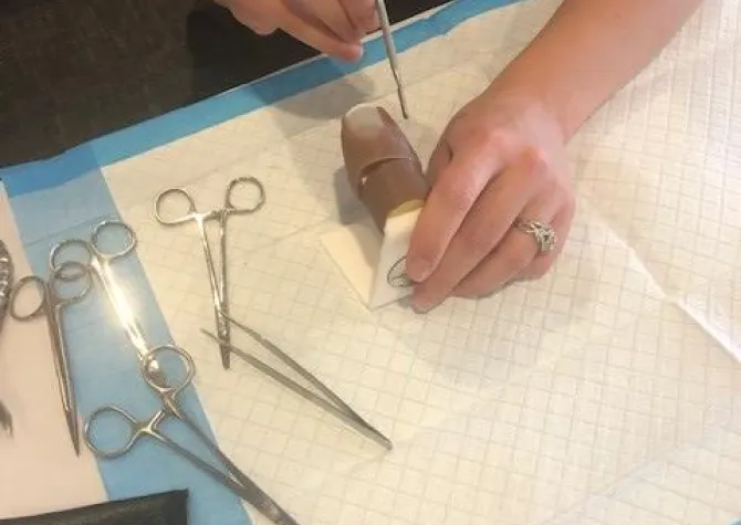 Simulation toenail