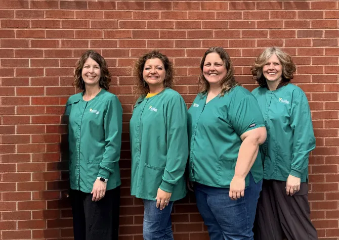 Instructors in the vet tech program