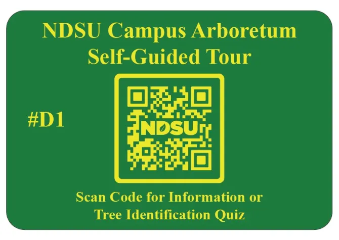 NDSU Campus Arboretum Self-Guided Tour QR Code