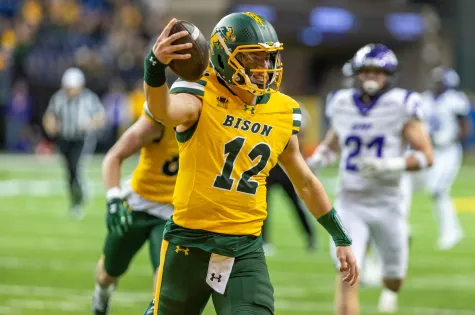 NDSU football team making a big play