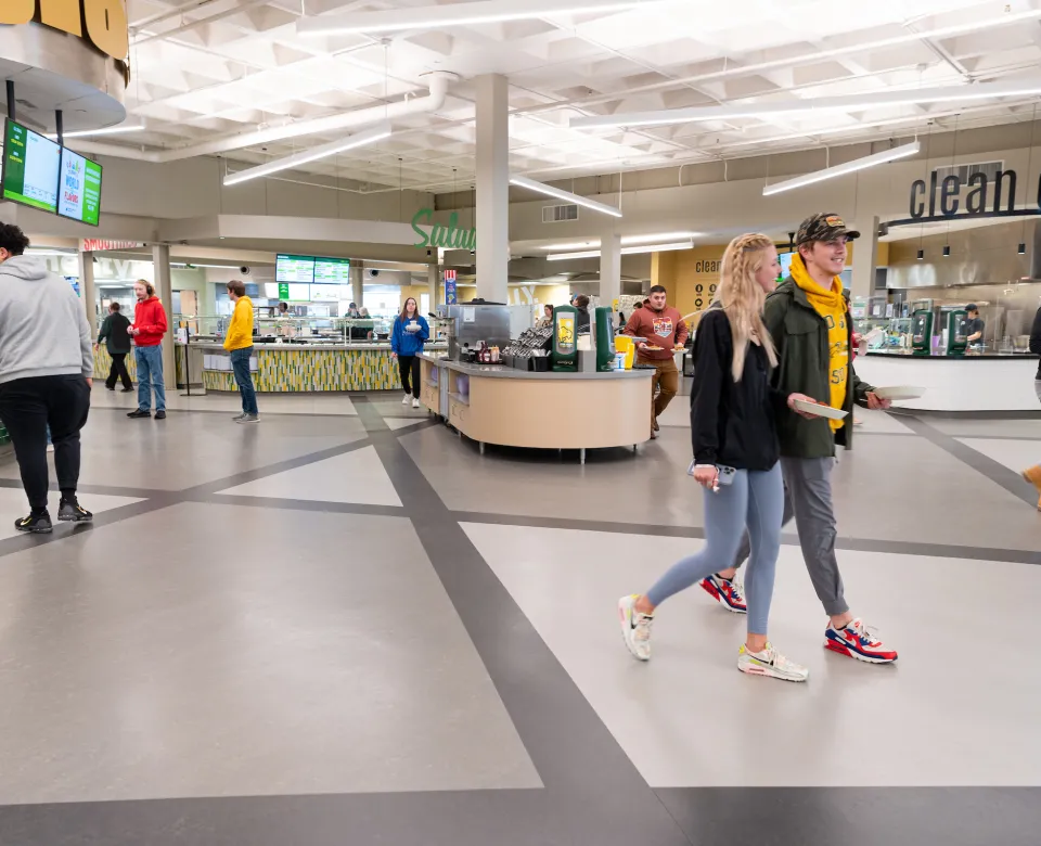Food stations in West Dining Center