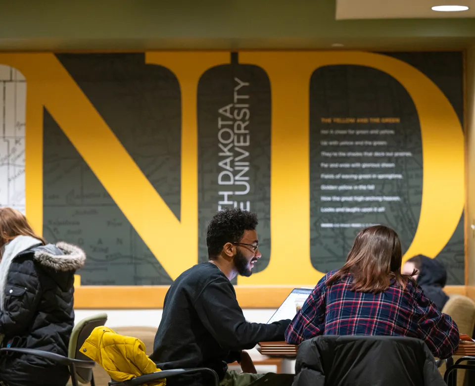 Students in memorial union