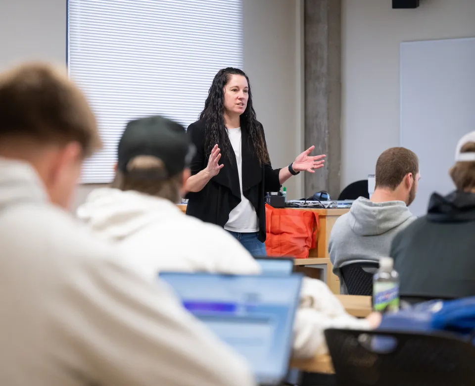 Innovative educator in a classroom