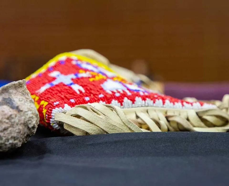indigenous item with unique beading