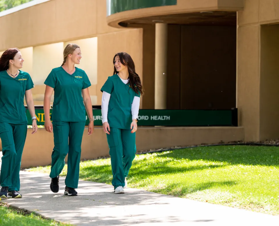 nursing students visiting at Sanford Nursing Bismarck