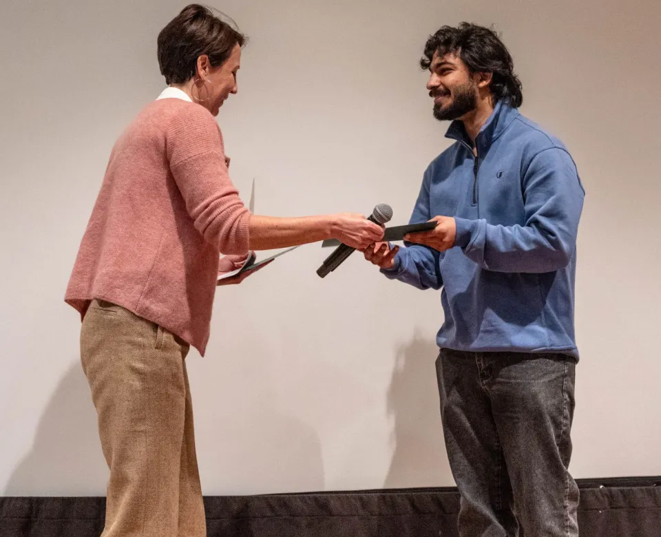 Aditya Goyal 3-minute honor thesis awardee